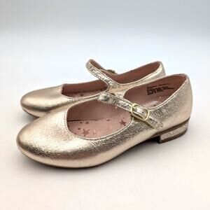 Nordstrom Rack Lexi Dress Mary Jane Flats Kids' Gold Shimmer Size US1